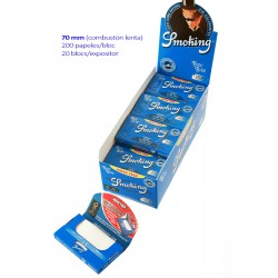 4T.  Expositor con 20 libritos de 200 hojas «Smoking» Blue
