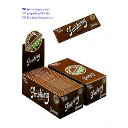 4T. «Smoking» Papel liar «Liquorice Nº 8» Expositor con 50 libritos de 50 hojas
