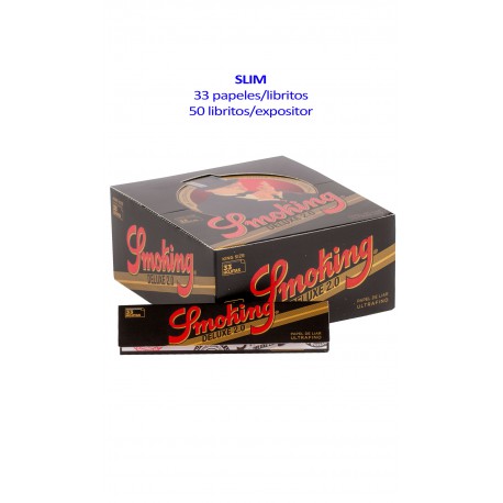 4T.  Smoking expositor con 50 libritos «King Size De Luxe»