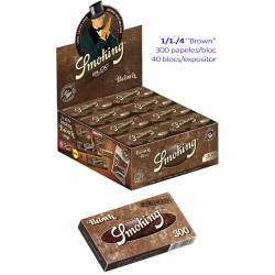4T. «Smoking» Expositor con 40 libritos «Brown Bloc 300»