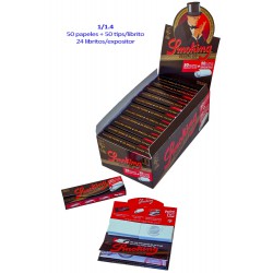 4T. Smoking expositor con 24 libritos «De Luxe»+ Filter tips 2.0