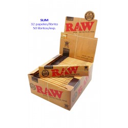 4T. «Raw»  Slim Expositor con 50 libritos papel natural