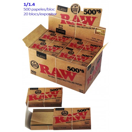 4T. «Raw 500» Display with 20 books 1 1/4