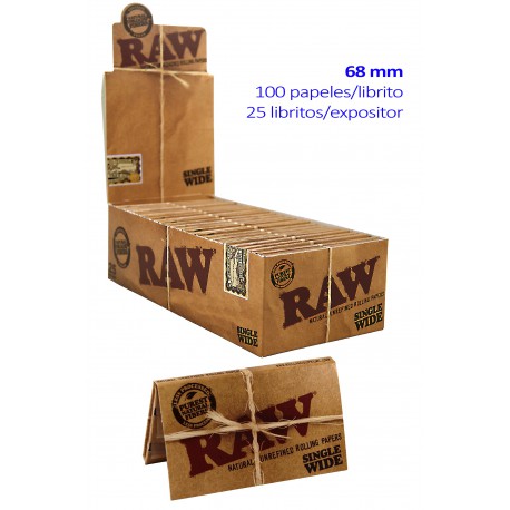 4T. «Raw SW» Expositor con 25 libritos Nº 8 de 100 hojas «Single Wide»