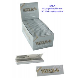 4T. «Rizla» Silver 1.1/4 display with 50 booklets