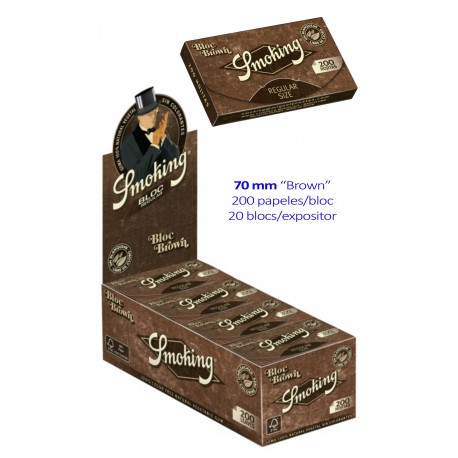 4T. «Smoking» Brown display with 20 books of 200 leaves