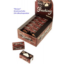 4T. Expositor con 24 cajitas «Smoking» «Roll Brown»