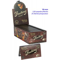 4T. Expositor con 25 libritos «Smoking Brown» de doble ventana