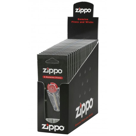 3T. «Zippo» Display with 144 flints (24 X 6)