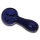 3T. 9 cm Blue glass pipe