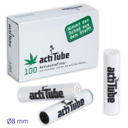 4T. Box with 100 filters «ActiTube»  Ø 8 mm.