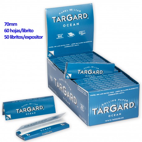 4T. «Tar Gard OCEAN®» 70 mm Papel de liar Expositor 50 libritos con 60 hojas