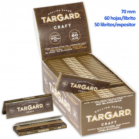 4T. 70mm./60 hojas «TG CRAFT» Papel de liar Exp. 50 libritos