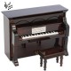5T. Decorative miniature wall piano in wood. Con music box
