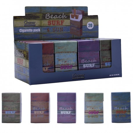 3T. Expositor con 40 tabaqueras «Champ» beach Para paquetes de 20 cigarrillos