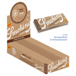 4T. Display with 25  booklets «Smoking»  Thinnest Brown 1 1/4