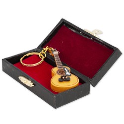 5T. Llavero guitarra española miniatura. Con estuche