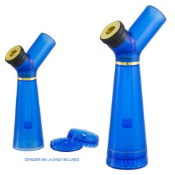 1T. 24 cm Acrylic bong with grinder at the base