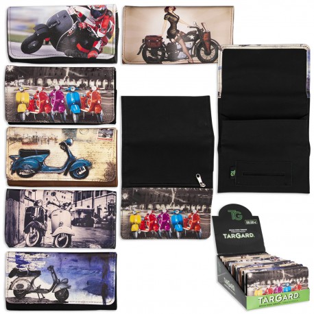 1T. Expositor con 12 bolsas «TG» para picadura  «Motorcycles» surtidas