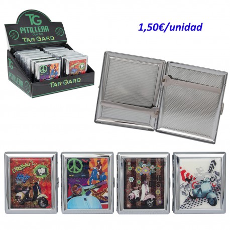 4T. Expositor con 12 pitilleras «Vespa» para 20 cigarros