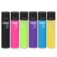 4T. Clipper «JET FLAME FLUO+BLACK» Expositor con 48 encendedores