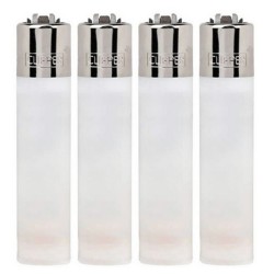 4T. Display with 48 «Clipper» lighters plain translucent