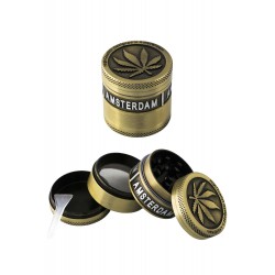 1T. Ø4 cm. Grinder de zinc «AMSTERDAM»  4 partes