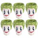 3T. Box with 6 handmade ceramic cups «JOKER»