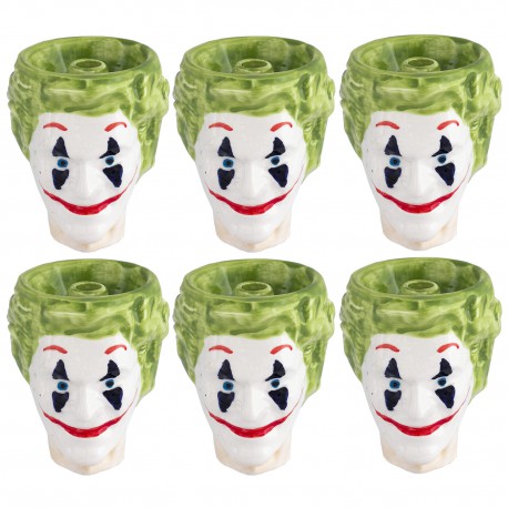 3T. Box with 6 handmade ceramic cups «JOKER»