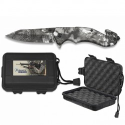3T. 8,5 cm blade pocket knife «ALBAINOX» «Phyton Camo» c/caja ABS