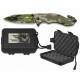 3T. 8,5 cm blade pocket knife «ALBAINOX» «Camo verde» c/caja ABS