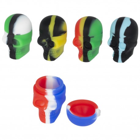 Silicone skull box for extractions assorted colors