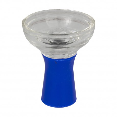 5T. Silicone bowl and blue glass