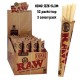 4T. «Raw» Classic KS Cone display with 32 packs of 3 cones