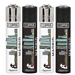 4T. Display with 48 lighters Clipper «MADRID SKYLINE»