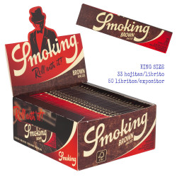 4T. Expositor con 50 libritos Smoking King size «Smoking Brown»