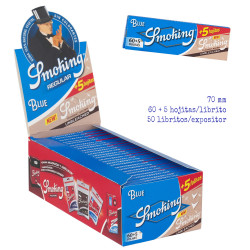 4T. Expositor «Smoking Blue» con 50 libritos. Azul Nº 8