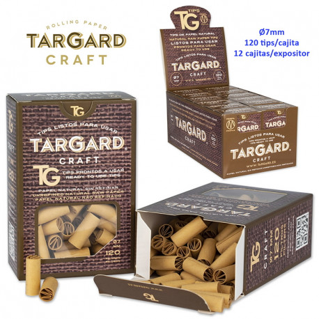 4T. Exp.con 12 cajas de 120 tips «Tar Gard CRAFT® » «Listos para usar»