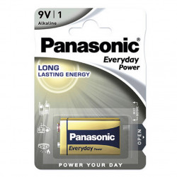 3T. Blister 1 Alkaline Batteries 9V Panasonic Everyday 6LR61