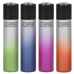 4T. Clipper «GRADIENT SILVER»  Exp. 48 encendedores