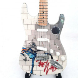 3T. Guitarra decorativa en miniatura Pink Floyd "The Wall"