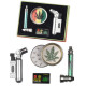 3T. Set de pipa metal, mallas, grinder y encendedor