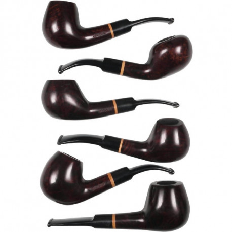 3T. Collection 6 Wooden Hookahs «Jean Claude» Filter 9mm