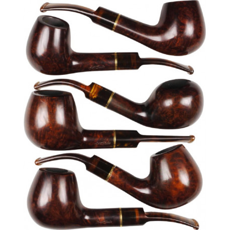 3T. Colección 6 Cachimbas madera «Jean Claude» Filtro 9mm