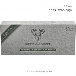 3T. Box with 45 6 mm sea foam filters. «White Elephant» for hookah