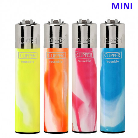 4T. Mini «Clipper» «FLUO NEBULA» Exp. 48 encendedores