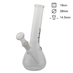 3T. 19 cm bong de cristal transparente
