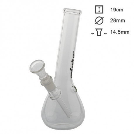 3T. 19 cm bong de cristal transparente