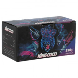 4T. Caja de 250 gr. Carbón vegetal «KING COCO»