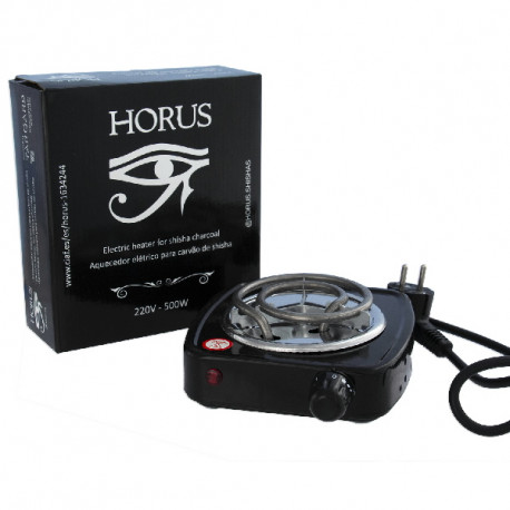 5T. Calentador eléctrico metálico «HORUS» para shishas 220V -500W negro